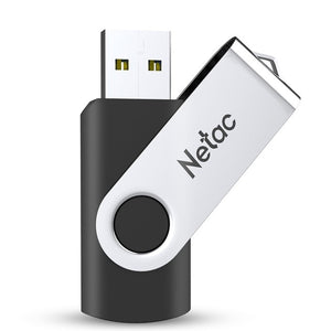Netac USB 3.0 Metal Flash Drive 64GB/32GB/16GB Black Pen Drive Pendrive USB Memory Stick 2.0 USB Disk USB Flash Storage Devices