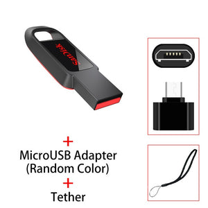 Sandisk USB Flash Drive 32 64 128 16 GB Mini Pendrive 128gb 64gb 32gb 16gb Pen Drive 2.0 USB Stick Disk on Key Memory for Phone