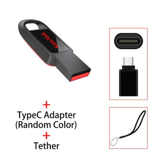 Sandisk USB Flash Drive 32 64 128 16 GB Mini Pendrive 128gb 64gb 32gb 16gb Pen Drive 2.0 USB Stick Disk on Key Memory for Phone